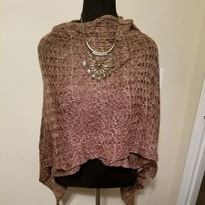 Brown Sweater Wrap (One Size)